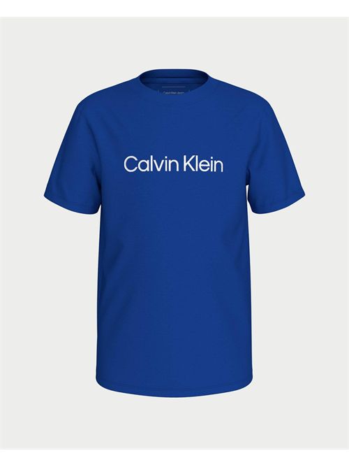 T-shirt Calvin Klein con logo bambino CALVIN KLEIN | IU0IU00682C66